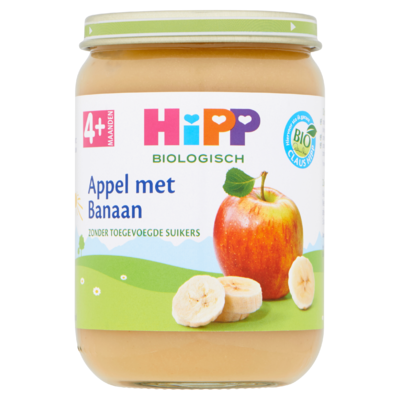 HiPP Biologisch Appel met Banaan 4+ Maanden 190 g