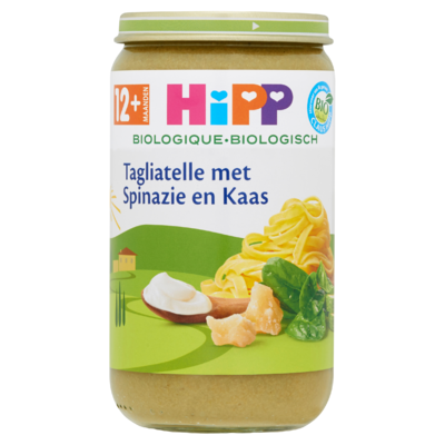 HiPP Biologisch Tagliatelle met Spinazie en Kaas 12+ Maanden 250 g