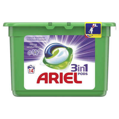 Ariel 3in1 pods fresh sensitive purple