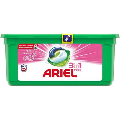 Ariel 3in1 pods fresh sensation pink wasmiddel