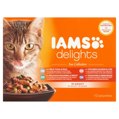 Iams delights sea collection 12-pack