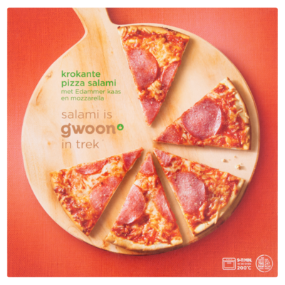 Huismerk Krokante pizza salami