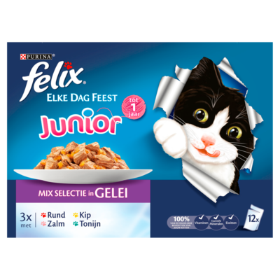 Felix Elke Dag Feest Junior Mix Selectie in Gelei 12 x 100 g
