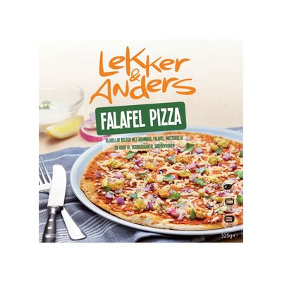 Lekker&anders Falafel Pizza