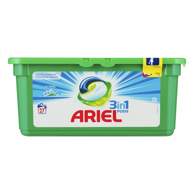 Ariel 3in1 pods alpine wasmiddelcapsules