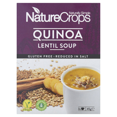 Naturecrops Linzen soep met quinoa
