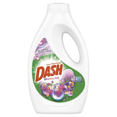 Dash Vloeibaar wasmiddel wilde bloemengeur 19 wasb.