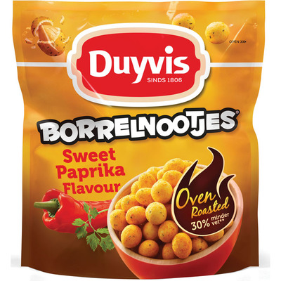Duyvis Oven roasted borrelnoten sweet paprika