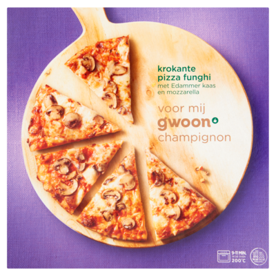Huismerk Krokante pizza funghi