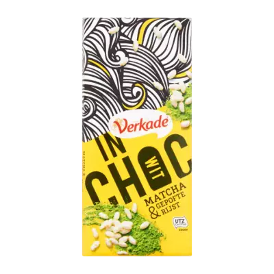 Verkade InChoc Matcha & Gepofte Rijst Wit