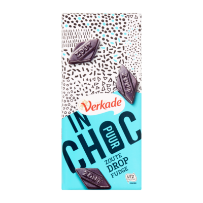 Verkade InChoc Zoute Drop Fudge Puur
