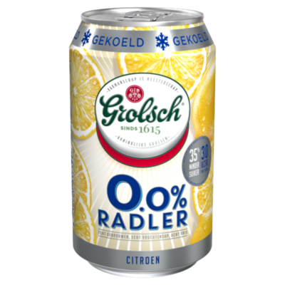 Grolsch 0.0% radler citroen