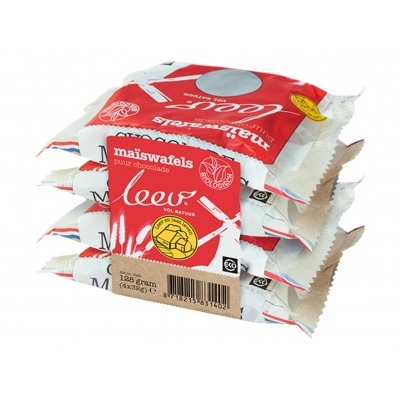 Leev Choco maiswafels puur