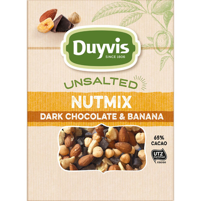 Duyvis Unsalted dark chocolate & banana