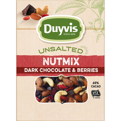 Duyvis Unsalted dark chocolate & berries