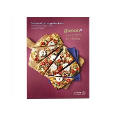 Huismerk Flatbread pizza geitenkaas