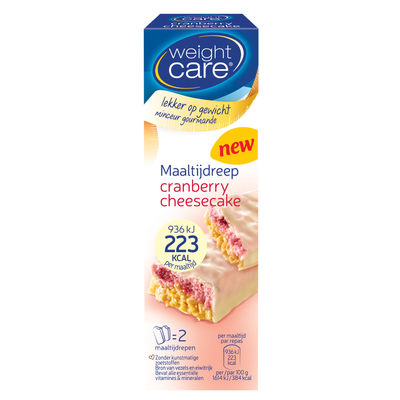 Weight Care Maaltijdreep Cranberry-cheesecake