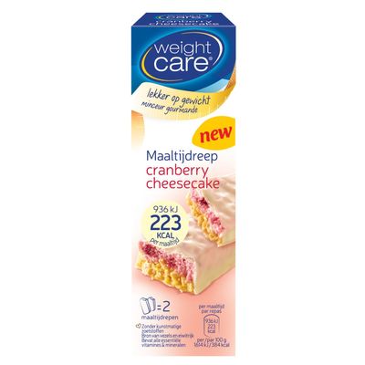 Weight Care Maaltijdreep Cranberry-cheesecake