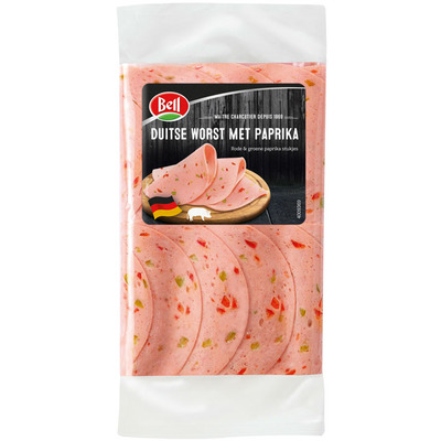 Bell Duitse worst met paprika