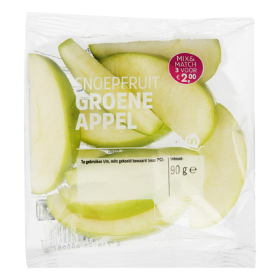 Huismerk Snoepfruit groene appel