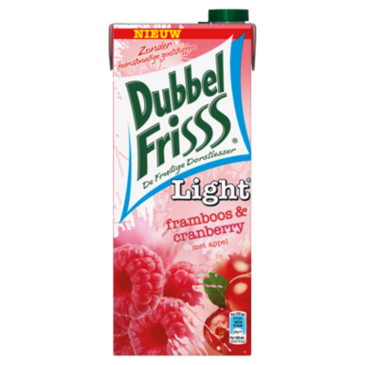 Dubbelfrisss Framboos cranberry light
