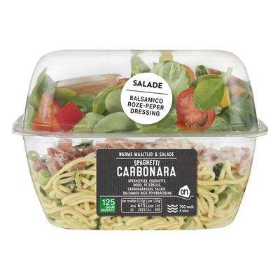 Huismerk Maaltijd & salade spaghetti carbonara