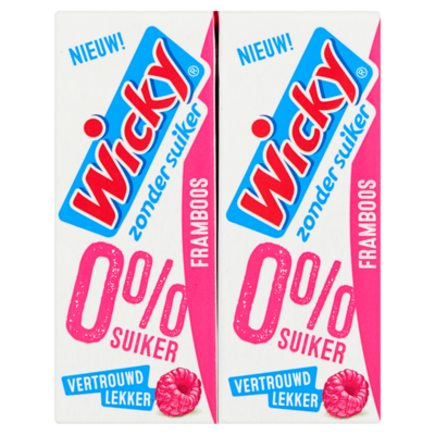 Wicky Framboos Zonder Suiker 10 x 0,20 L