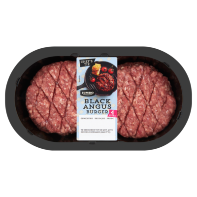 Huismerk Black Angus Burger 4 Stuks