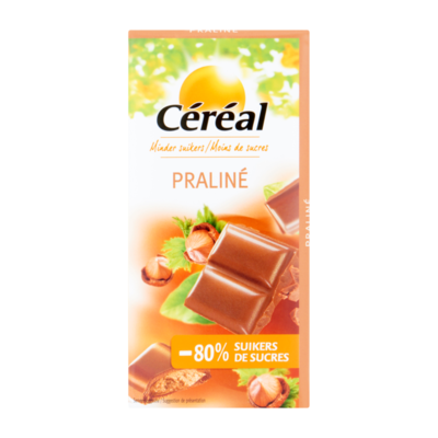 Céréal Minder Suikers Praliné Chocolade