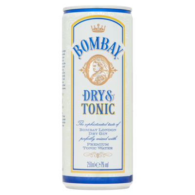 Bombay Dry Gin en Tonic 250 ml