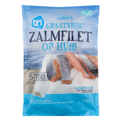 Huismerk Zalmfilet op huid