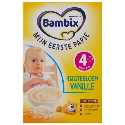 Bambix mijn eerste papje rijstebloem vanille 4+ maanden