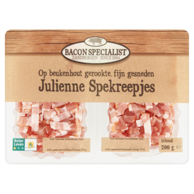 Bacon specialist Julienne spekreepjes