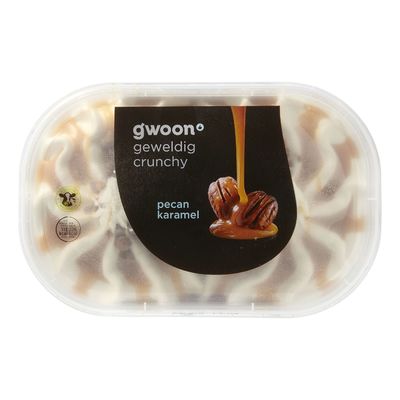 G'woon Slagroomijs Pecan Caramel