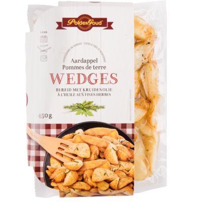 Poldergoud Aardappel wedges in kruidenolie
