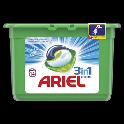 Ariel wascapsules 3 in 1 pods alpine