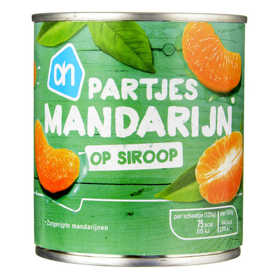 Huismerk Mandarijnpartjes op lichte siroop
