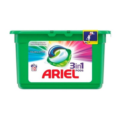Ariel 3 in 1 Pods Kleur & Stijl Wasmiddelcapsules