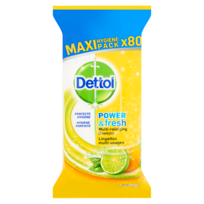 Dettol Power & fresh multi reiniging doekjes