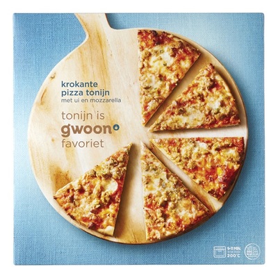 Huismerk pizza tonijn