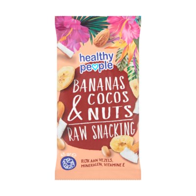 Healthy People Bananas Cocos & Nuts Raw Snacking