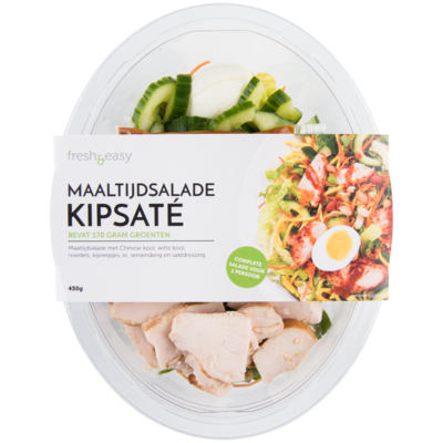 Fresh & easy Maaltijdsalade kipsaté
