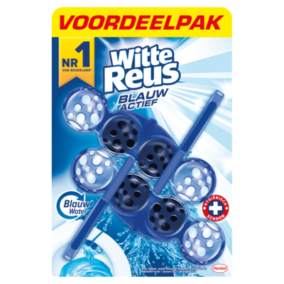 Witte Reus Toiletblok actief blauw 2 stuks
