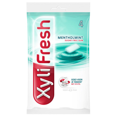 Xylifresh Menthol mint 4-pack suikervrij