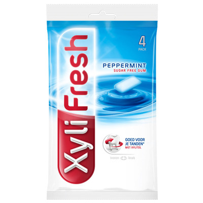 Xylifresh Peppermint 4-pack suikervrij