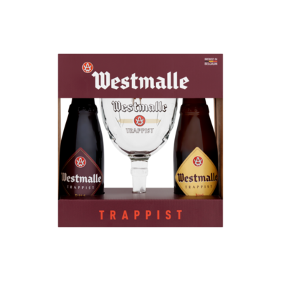 Westmalle Trappist Flessen + Glas