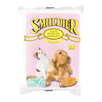 Smuldier Zalm kip rund compleet
