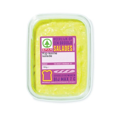 Huismerk salade kip-kerrie