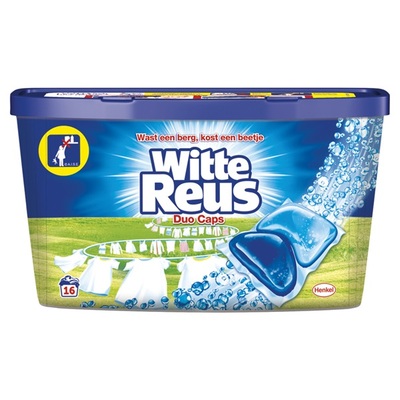 Witte Reus wascapsules duo caps