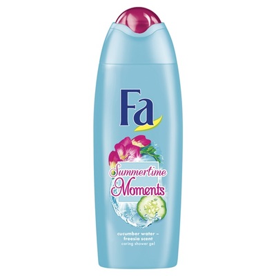 Fa summertime moments douche cucumber water & freesia scent